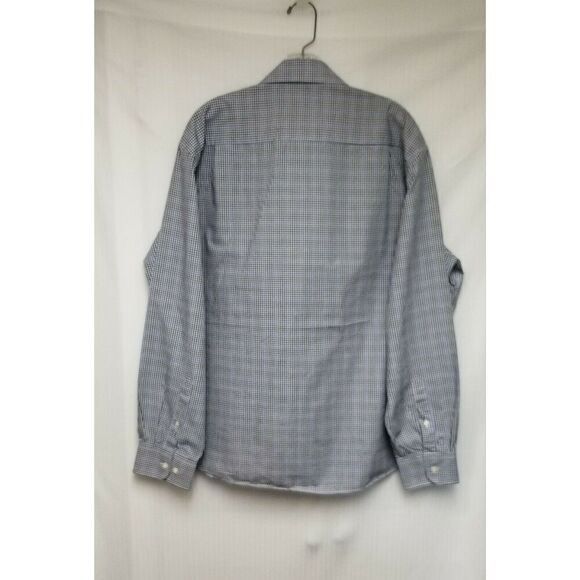 Men's Southern Pines Plaid Long Sleeve Casual/Business/Golf Shirt Color Blue XXL - Picture 6 of 7